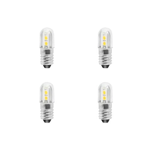 4個セット E10 口金サイズ LED豆電球 6V対応 5LED 1W (6V) 4個セット E10 口金サイズ LED豆電球 6V対応 5LED 1W (6V)
