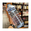 ボトル 水筒 2L 大容量 ポータブルストロースポーツウォーターボトル BPAフリー プラスチックウォーターボトル 大人 子ども アウトドア スポーツ 登山用 キャンプ ランニング ジム ハイキング 自転車 (2L,BLUE)