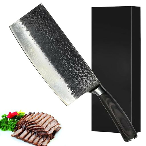 中華肉切包丁 中華包丁 菜切り包丁 5Cr15MoVステンレス鋼 骨切包丁 継ぎ目の無い 刃渡り198mm・板厚2.2mm・重量407g 中華肉切包丁 中華包丁 菜切り包丁 5Cr15MoVステンレス鋼 骨切包丁 継ぎ目の無い 刃渡り198mm・板厚2.2mm・重量407g