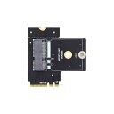 NGFFキーA+Eオス→PCI Expressライザーアダプターメス直角90度ロープロファイルアダプター拡張カードライザー。