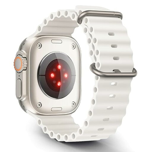 オーシャン バンド 対応 Apple Watch Ultra 49mm 46mm 45mm 44mm 42mm 41mm 40mm 38mm、ウォータースポーツシリコーン交換用バンド 対応 iWatch Series 10/9/8/7/6/5/4/3 オーシャン バンド 対応 Apple Watch Ultra 49mm 46mm 45mm 44mm 42mm 41mm 40mm 38mm、ウォータースポーツシリコーン交換用バンド 対応 iWatch Series 10/9/8/7/6/5/4/3