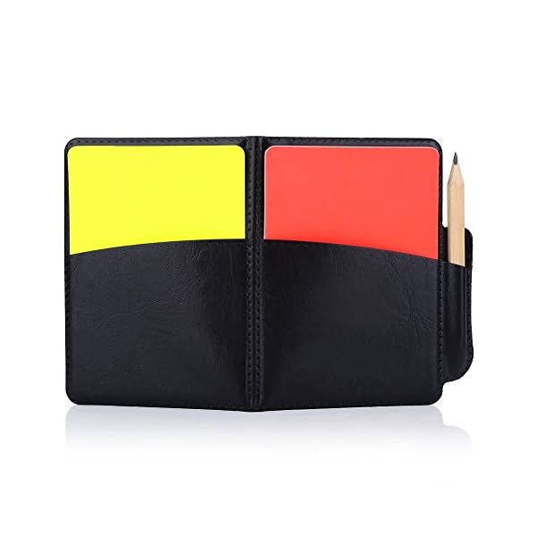 審判カード 警告カード サッカー フットサル 審判 用具 赤と黄色のカード 小冊子1枚 レコードカード10枚 鉛筆1本 審判用品セット (1本)