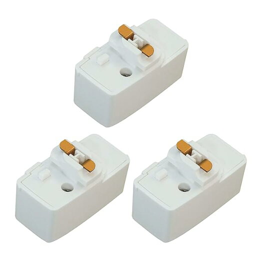 引掛シーリングプラグ、ダクトレール用 取付簡単、100V/50-60Hz専用600W(6A)まで 、引掛シーリングボディ ライティングレール用 、PSE認証(白い3個入り) 引掛シーリングプラグ、ダクトレール用 取付簡単、100V/50-60Hz専用600W(6A)まで 、引掛シーリングボディ ライティングレール用 、PSE認証(白い3個入り)