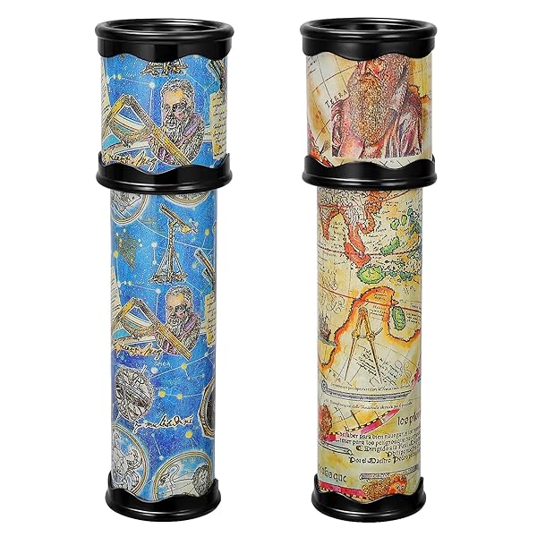 万華鏡 クラシック マジック ノベルティ ゲーム 工芸 民芸品 子供 子供向け 2本セット 6歳以上 (ランダムカラー)