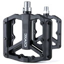 自転車 ペダル フラットペダル トリプルシールドベアリング 9/16インチ 滑り止めピン付き ロードバイク/クロスバイク/MTBなど用 左右セット(CX-925...