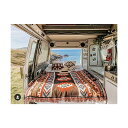 Vanlife アステカ ラグ トライバル レッド ブランケット アウトドア アドベンチャー ボヘミアン スロー ラグ ピクニック ブラン…(130X160cm)(2)