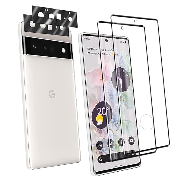 スクリーンプロテクター Google Pixel6 Pro 4枚セット 光沢 ガラス 9H 硬度