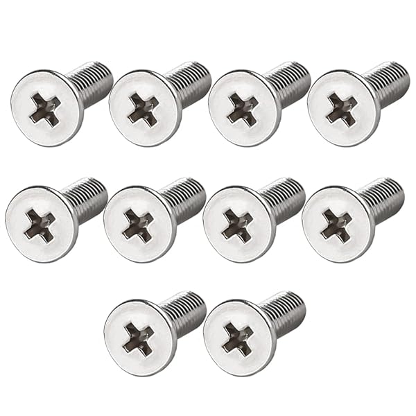 十字穴皿小ねじ 10個入り 平ネジ モニタースタンド TV モニタのネジ ステンレス TV/ラップトップPC/フ..