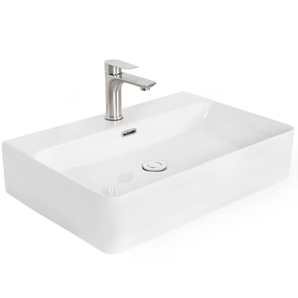 カウンタートップ セラミック 洗面ボウル おしゃれ 洗面台セット 置き型 洗面ボール 手洗い鉢 陶器 手洗い器 トイレ 600*420*130mm