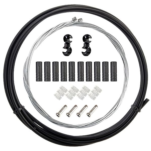 シフトワイヤー シフトアウターケーブル 自転車パーツ シフトケーブル 自転車 シフトケーブル 自転車交換部品 多機能 耐久性 マウンテンバイク ロードバイク 折りたたみ自転車 (ブラック)