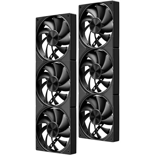 Novonest PCケースファン 120mm 1650 RPM 連結型ケースファン 高性能 デイジーチェーン 冷却 4PIN PWM 一体型 冷却 fan 2個セット ブラック「U3K6」 Novonest PCケースファン 120mm 1650 RPM 連結型ケースファン 高性能 デイジーチェーン 冷却 4PIN PWM 一体型 冷却 fan 2個セット ブラック「U3K6」