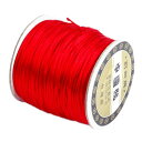 1.5mm*70m ナイロンロープ 手編みブレスレットや中国結び用ロープ 糸 紐 手芸 ナイロンコード DIY手作り材料 アジアン結び(レッド)