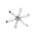 ブローチピン・ウラピン アクセサリーパーツ・金具 100個 (32mm)