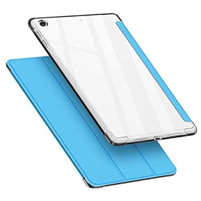 iPad 10.2 ケース 第9世代/ 8世代 /第7世代（2021/2020/2019）ケース透明 ソフトカバー オートスリープ機能 PUレザーカバー 三つ折りスタンド スタンド機能 衝撃吸収 全面保護 指紋防止 2021と2020と2019年発売