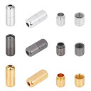 PandaHall クラスプ 靴紐 金具 30セット 靴パーツ 弾性 レースクラスプ 金属 カプセル ロック バックル チップエンド スニーカー靴ひも修理用
