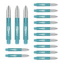15pcs ダーツシャフト・バレル,アルミニウムと透明なプラスチックの部品