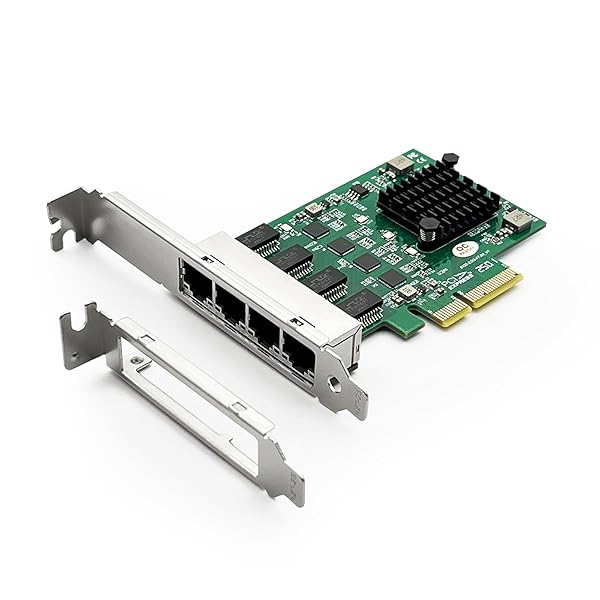 2.5G NIC 100/1000/2500Mbps PCIe ギガビット ネットワークカード LAN カード,クワッドRJ-45ポート,Rea..