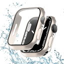 対応 Apple Watch ケース Series 9/8/7 アップルウォッチ カバー PC素材 防水 Apple Watch カバー 全面保護 二重構造 アップルウォッチ ケース ガラスフィルム 一体型 高耐久 高透過率 装着簡单(41mm,スタ