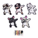 刺しゅうパッチ アイロンワッペン 5個入り アニメ動物 ファッション かわいい ファッション 個性 多種多様なデザイン DIY装飾 アクセサリー 衣類 飾り