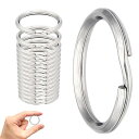 15個入 304 ステンレス キーリング 直径28mm/線径2.3mm 荷重20kg