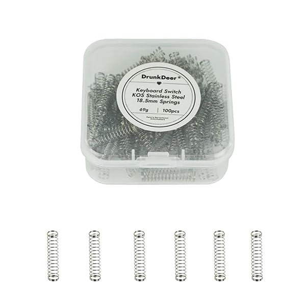 スイッチスプリング カスタム メカニカル キーボード アクセサリー ステンレススチール スイッチ交換 バネ 延長スプリング 18.5mm 69g 100個