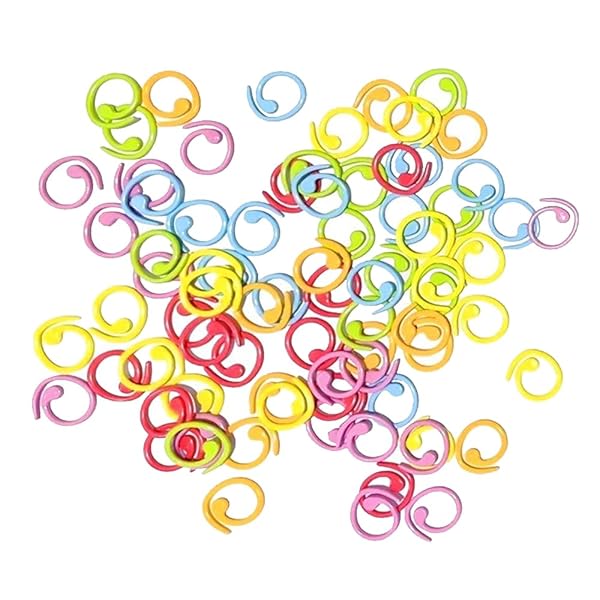 編みのマーカー ステッチマーカー 30個入り 段数マーカー メタルニードルクリップ ニット DIY的工具