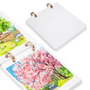 正方形 水彩日記帳 コールドプレス 140ポンド/300gsm 無酸性 コットン100% 水彩紙 スケッチブック 20枚 7.5 x 7.5インチ アーティスト...
