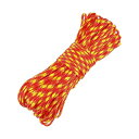 ガイロープ 4mm x 31m 7芯 パラコード テントロープ タープ ロープ キャンプ用 アウトドア用 耐荷重100kg 赤黄色