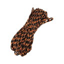 ガイロープ 4mm x 31m 7芯 パラコード テントロープ タープ ロープ キャンプ用 アウトドア用 耐荷重100kg 迷彩オレンジ