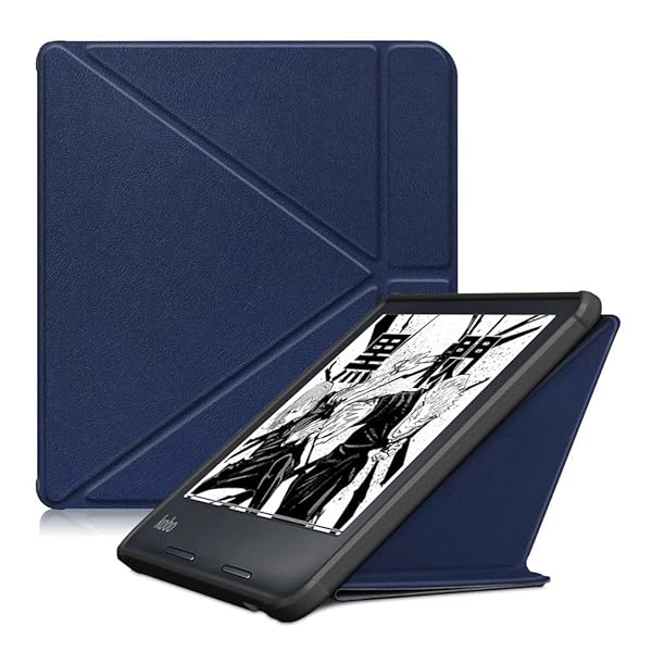 Custer ケース 対応 Kobo Sage, PUレザー 軽量 カバー 対応 Kobo Sage - ブルー