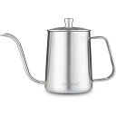 グースネック ケトル 350ml ステンレス鋼 コーヒー ポット ハンド ドリップ ティー ポット「シルバー」