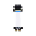 ロープロファイル PCI-E Express 1X スロットライザーカードエクステンダー 延長リボン フレックス 再配置ケーブル 10cm 90度角度