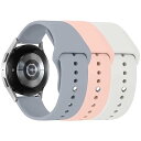 [3本セット] コンパチブル Samsung Galaxy Watch 6/6 クラシックバンド 40mm 44mm 43mm 47mm、Galaxy Watch 5/Galaxy Watch 4 バンド、20mm 交換用時計ベルト スポーツ 軽量シ