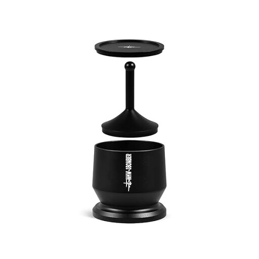 エスプレッソ ドージングカップ コーヒードーシングファンネル コーヒーパウダーレシービングカップ 58mm コーヒー粉 受け容器 アルミニウム合金 ブラック DR5508B-OS エスプレッソ ドージングカップ コーヒードーシングファンネル コーヒーパウダーレシービングカップ 58mm コーヒー粉 受け容器 アルミニウム合金 ブラック DR5508B-OS