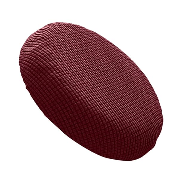 椅子カバー 座面カバー チェアカバー チェアシート 伸縮素材 着脱簡単 洗濯可能（クラレット）