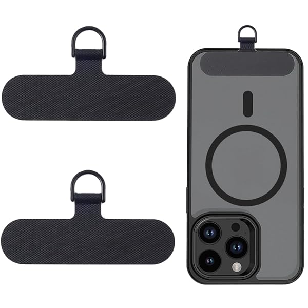 スマホ ストラップホルダー【極薄0.5mm・一体型合金製Dバックル・傷つけず】スマホタグパッチ 携帯スト..