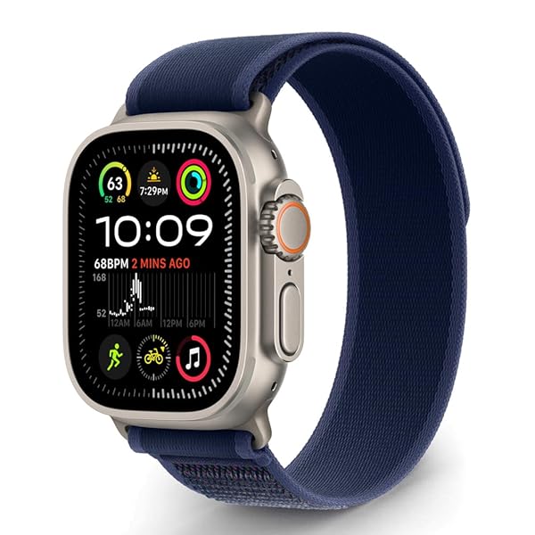 トレイルループ バンド 対応 Apple Watch Ultra 49mm 46mm 45mm 44mm 42mm(Series 3/2/1)、スポーツナイロン...