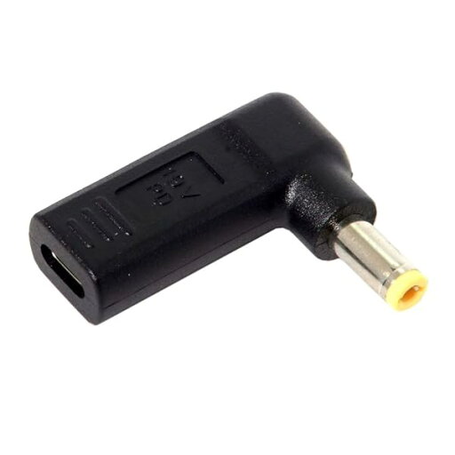USB C - DC 20V 5.5x2.5mm PD 65W エミュレータートリガー 90度角度変換アダプター USB C - DC 20V 5.5x2.5mm PD 65W エミュレータートリガー 90度角度変換アダプター