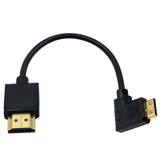 Mini HDMIケーブル, Mini HDMI to HDMI 変換アダプター, 短い右向き 90度 Mini HDMI to HDMI オスオス 金メッキ端子 高速伝送 MINI HDMIケーブル4K, 1080P 対応(15cm) Mini HDMIケーブル, Mini HDMI to HDMI 変換アダプター, 短い右向き 90度 Mini HDMI to HDMI オスオス 金メッキ端子 高速伝送 MINI HDMIケーブル4K, 1080P 対応(15cm)