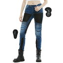 バイク用パンツ レディース 夏 バイクメッシュパンツ ライディングパンツ 夏用 ライダースパンツ 通気 スリム バイクズボン プロテクター レーシングパンツ 耐磨 ブルー 2XSサイズ
