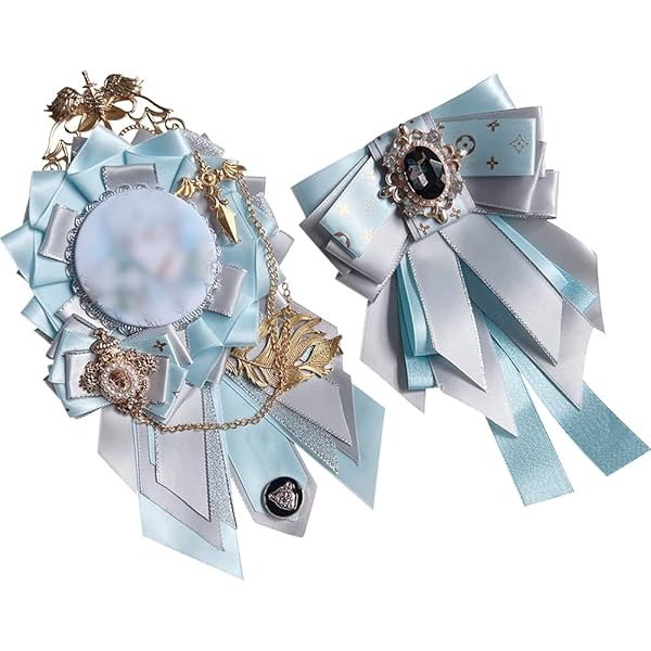 缶バッジ用ロゼット バッジ用 痛バッグ 飾り 手作りロゼット リボン 痛バッグ装飾 缶バッジ 痛バ ロゼ..