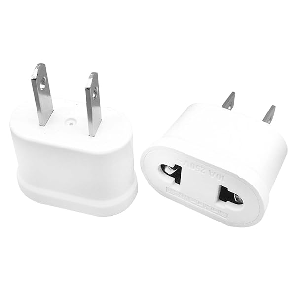 変換プラグ 2個セット 電源変換プラグ 10A 110-250V cタイプ 変換プラグ 海外 変換プラグ 国内用変換プラグ C→A 高互換性 小型 携帯便利 日...