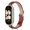 レザーバンド Xiaomi Smart Band 7 / Xiaomi Mi Band 7 対応 バンド ベルト ソフト 柔軟性 ビジネス風 交換ベルト レディ...