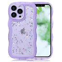 iPhone 12 Pro ケース クリア キラキラ かわいい tpuソフトケース 薄型 傷防止背面 滑り止め 指紋防止 ストラップホール付き スマホケース アイホン12プロ カバー (パープル, iPhone12 Pro 6.1")