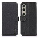 Xperia 1 VI ケース 手帳型 本革 エクスペリア1 vi Mark-6 SO-51E/SOG13 カバー 本革 財布型 シュリンクカーフレザー 高級本皮 ライチ柄 良い触り心地 サイドマグネット式 2枚カード収納 横置きスタンド機能 耐衝撃