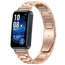 バンド 用の Huawei Band 10 / 用の Huawei Band 9 / 用の Huawei Band 8 対応 バンド ステンレスメタル おしゃれ 交換バンド クイックリリース ストラップ 替えベルト レディース & メンズ 交換ベルト