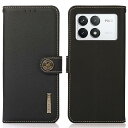 For Xiaomi POCO F6 Pro ケース 手帳型 本革 For シャオミ POCO F6 Pro 本革 財布型 シュリンクカーフレザー 高級本皮 耐...