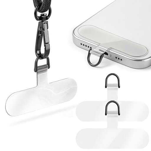 スマホ ストラップホルダー【極薄0.5mm・一体型合金製Dバックル・傷つけず】スマホタグパッチ 携帯ストラップホルダー 薄型 丈夫10kgまでの荷重量 スマホケースに挟む 全機種対応 充電影響なし 落下紛失防止 (クリア) スマホ ストラップホルダー【極薄0.5mm・一体型合金製Dバックル・傷つけず】スマホタグパッチ 携帯ストラップホルダー 薄型 丈夫10kgまでの荷重量 スマホケースに挟む 全機種対応 充電影響なし 落下紛失防止 (クリア)
