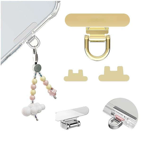 スマホ ストラップホルダー 超ミニタイプ【2025年革新設計・マナー穴きに装着・320度回転】2枚傷防止フ..