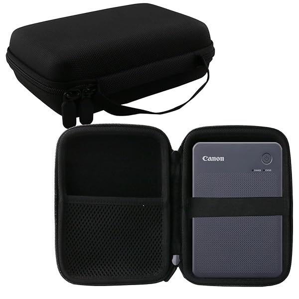 Canon キヤノン SELPHY QX20/SELPHY SQUARE QX10 プリンター 専用保護収納ケース - (黒)
